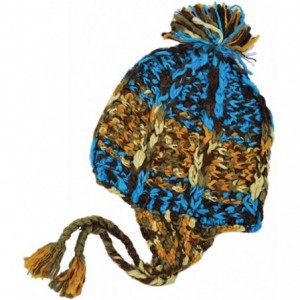 Cold Weather Headbands Women's Girl's Braided Soft Acrylic Winter Warm Snow Hat Beanie - Brown - CC1106AYCJZ $18.75