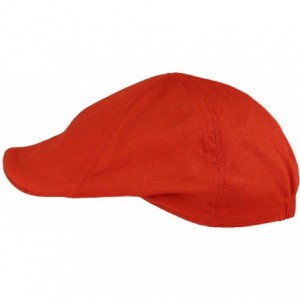 Baseball Caps Men's 100% Cotton Duck Bill Flat Golf Ivy Driver Visor Sun Cap Hat - Cherry - CN195XXT9KE $30.73