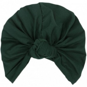Skullies & Beanies Fashion Women Warm Knit Crochet Ski Hat Boho Braided Turban Headdress Cap - Green - C918GAZM9DE $21.16