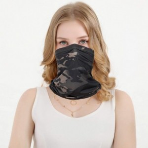 Balaclavas Headwear Face Mask Balaclava Headband Neck Gaiter for Women Men 12 in 1 Multifunctional - Camo-black - C3197ZH2IMD...