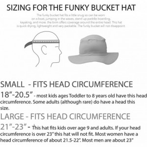 Bucket Hats Funky Bucket Women's- Kids & Men's Hat with UPF 50 UV Protection. Boonie Style Sun Hat - Retro Small - CA1880LNGC...