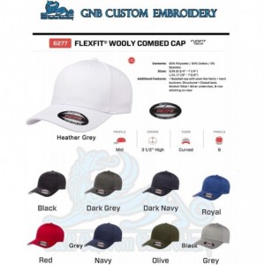 Baseball Caps Men's Athletic Baseball Flex-Fitted Cap. Flexfit Baseball Hat. - Black - CE18RWGCKLD $26.66