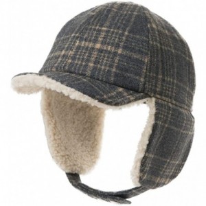 Baseball Caps Wool/Cotton/Washed Baseball Cap Earflap Elmer Fudd Hat All Season Fashion Unisex 56-61CM - 00810_dark Gray - CD...
