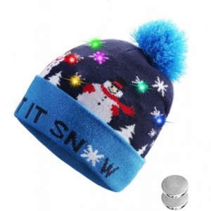 Skullies & Beanies LED Light Up Hat Beanie Knit Cap- Colorful LED Xmas Christmas Beanie - Style-03 - CE188IR2RR4 $17.97