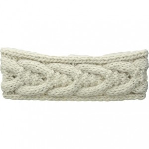 Cold Weather Headbands Women's Cable Knit Knot Headband - Cream - CR12ISXBQ41 $16.64
