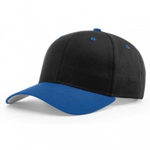 Baseball Caps 212 PRO Twill Snapback Flex Baseball HAT Blank FIT Cap - Black/Royal - C9186ZAQ9QQ $18.63