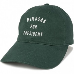 Baseball Caps Mimosas for President Embroidered 100% Cotton Adjustable Cap - Hunter - CY12NFFKP42 $33.95