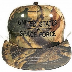 Baseball Caps United States Space Force Camouflage Snap Back Trucker Hat Limited Edition - CF18XDYI2Z0 $32.28