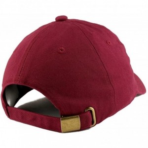 Baseball Caps World's Best Dad Embroidered Low Profile Soft Cotton Dad Hat Cap - Wine - CO18D56CER3 $32.25