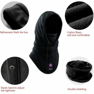 Balaclavas Tactical Balaclava Full Face Mask Fleece Warm Winter Outdoor Sports Mask Wind-Resistant Hood Hat Multi Colors - C0...