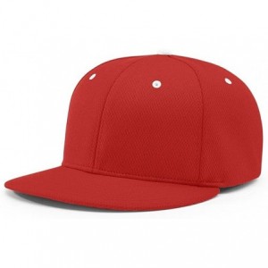 Baseball Caps PTS40 DRYVE R-Flex FIT PTS 40 Baseball HAT Ball Cap - Red/White - C3186XSGRXK $18.79