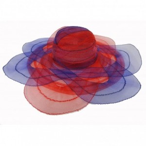 Sun Hats Great Deals! Wide Brim Red & Purple Poly - C7112RV9YBN $34.68
