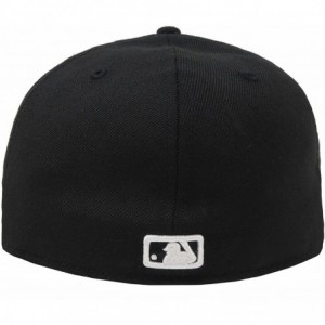 Baseball Caps Yankees Black Fitted Headwear Cap - C818DR4D8WY $72.34