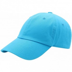 Baseball Caps Baseball Cap for Men Women - 100% Cotton Classic Dad Hat - Aqua - CO18EE4G842 $17.87
