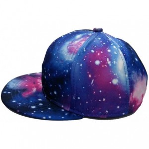 Skullies & Beanies Galaxy Space Sky Snapback Pair Fashion Embroidered Snapback Caps Adjust Hat - Black & Purple - CF18369SI2N...