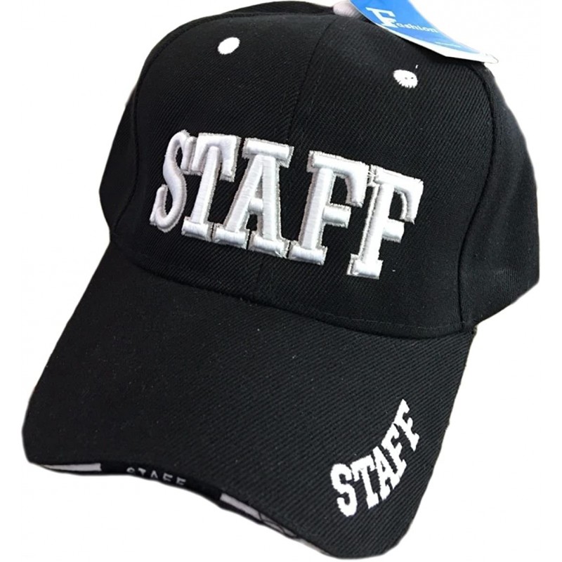 Baseball Caps Black Duck Deals High Definition Embroidery Staff Security Police Event Service Baseball Caps - Staff - CB18SGO...