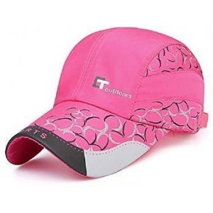Visors Lightweight Quick-Drying Slim Sports hat Sun Protection Baseball Cap for Golf Bike Hiking Hunting Fishing. - Pink - CA...