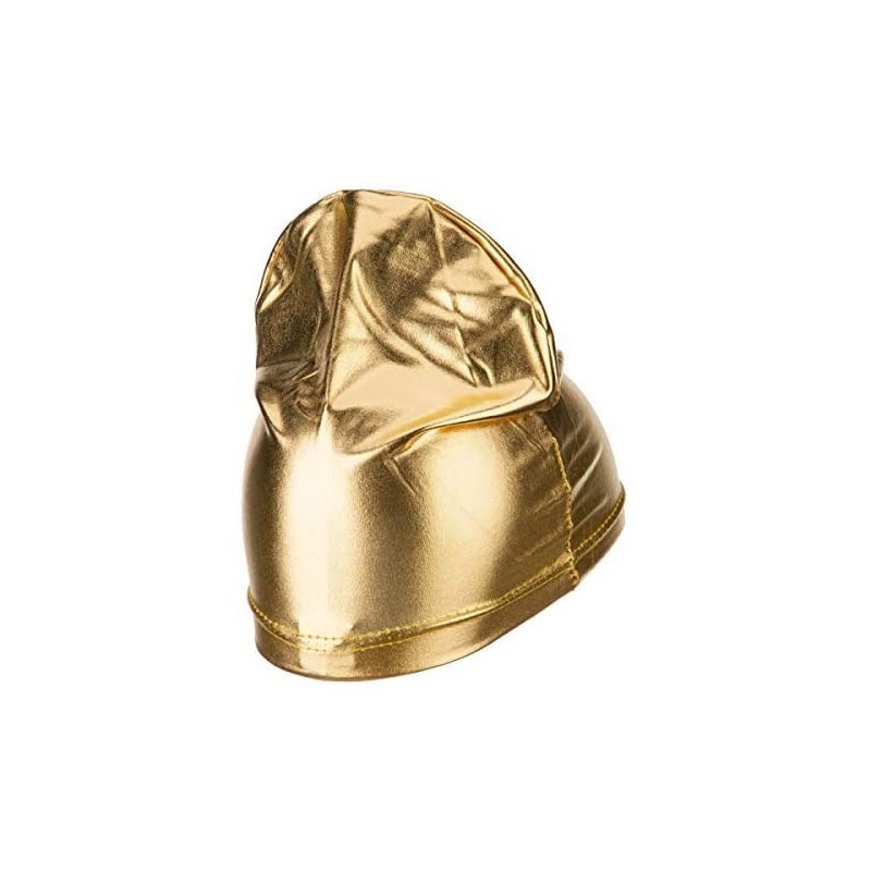 Skullies & Beanies Spandex Dreadlock Skull Cap Thick - Gold - CS18ZN5EX0Z $17.49