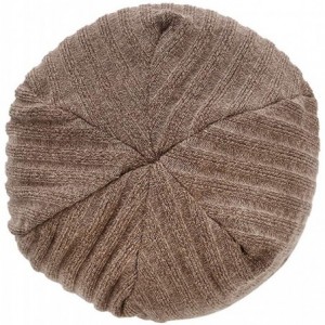 Skullies & Beanies Women's Solid Color Wool Knit Hats Earmuffs Parent-Child Caps - Khaki5 - CL18UQTTL27 $22.69
