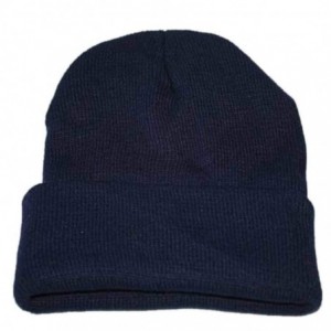 Skullies & Beanies Men's 1-Pack Knit Hat-Unisex Slouchy Knitting Beanie Hip Hop Cap Warm Winter Ski Hat-sunsee - Dark Blue - ...