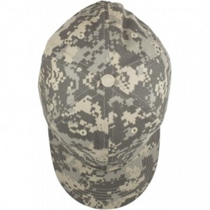 Baseball Caps Baseball Caps Dad Hats 100% Cotton Polo Style Plain Blank Adjustable Size - Gray Digital Camo - C018HXZCMC2 $18.32