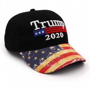 Skullies & Beanies Donald Trump Hat- 2020 Keep America Great- Make America Great Again- Adjustable Baseball Hat - Black1 - CB...