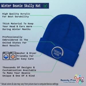 Skullies & Beanies Beanie for Men & Women I Love Donut Embroidery Acrylic Skull Cap Hat 1 Size - Royal Blue - CK18ZDNAWN3 $27.80