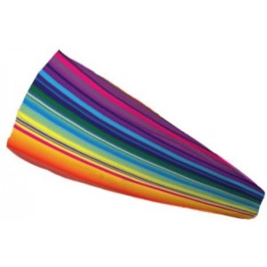 Headbands Colorful Stripes Moisture Wicking 4" Headband - CO12G8LSSDR $20.29