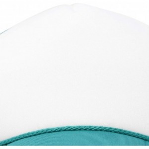 Baseball Caps Youth Mesh Trucker Cap - Adjustable Hat (S- M Sizes) - Teal/White - CG12O3SHE3T $18.11
