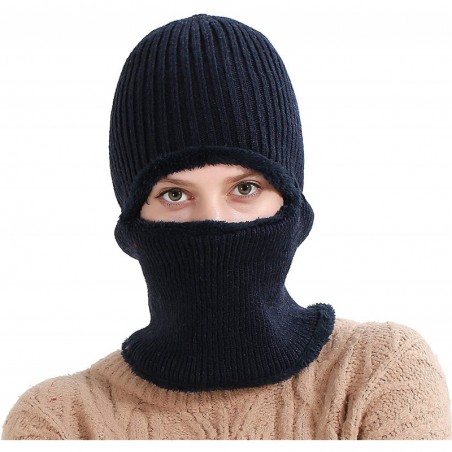 Windproof Ski Face Mask Winter Hats Warm Knitted Balaclava Beanie Hat ...