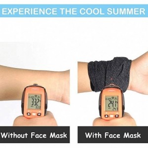 Balaclavas Face Mask with Ear Hangers- Cooling Neck Gaiter- Scarf- Bandana- Summer Balaclava for Dust Wind UV Protection - CK...