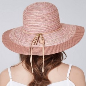 Sun Hats Women Floppy Sun Hat Summer Wide Brim Beach Cap Packable Cotton Straw Hat for Travel - CT180HNWU08 $30.68