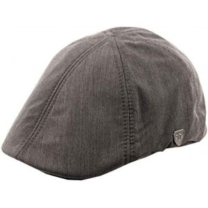 Newsboy Caps Men's 6 Panel Linen Duckbill Ivy Hat - A Gray - CN12NV1RH06 $28.50