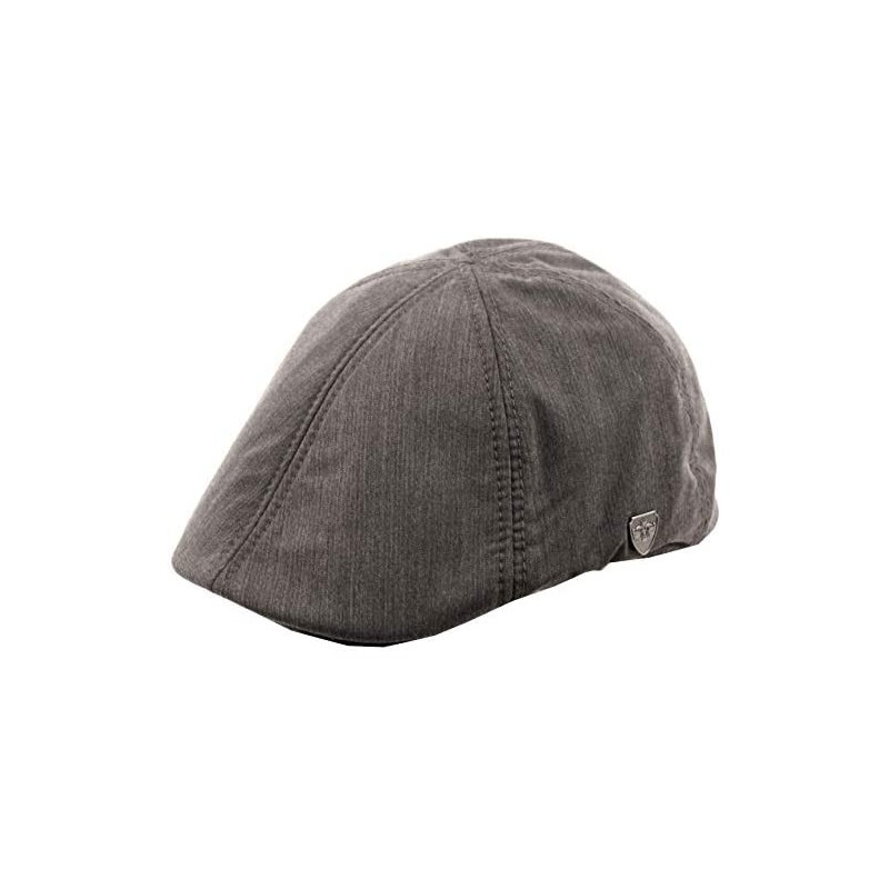 Newsboy Caps Men's 6 Panel Linen Duckbill Ivy Hat - A Gray - CN12NV1RH06 $28.88