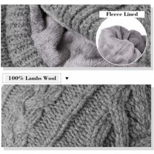 Skullies & Beanies Women's 100% Wool Knit Visor Beanie Newsboy Cap - Black89231 - C518IL8U09N $34.04