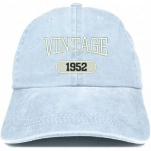 Baseball Caps Vintage 1952 Embroidered 68th Birthday Soft Crown Washed Cotton Cap - Light Blue - C0180WX5A7Y $36.86