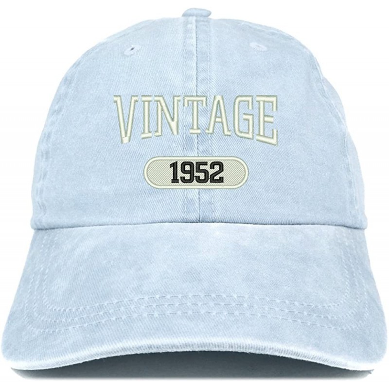 Baseball Caps Vintage 1952 Embroidered 68th Birthday Soft Crown Washed Cotton Cap - Light Blue - C0180WX5A7Y $34.16