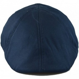 Newsboy Caps Mens 6pannel Duck Bill Curved Ivy Drivers Hat One Size(Elastic Band Closure) - Navy - CH11YGQ2KE5 $25.56