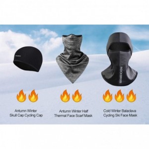 Balaclavas Neck Gaiter Warmer Mask Face Neck Scarf Half Face Mask with Ear Protection Fleece Warm Half Mask - Grey - CJ18A8QE...