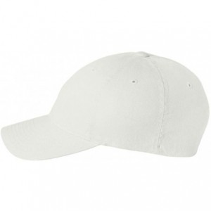 Baseball Caps Low Profile Garment Washed Cotton Cap - White - CG11OFZ0TX1 $29.56