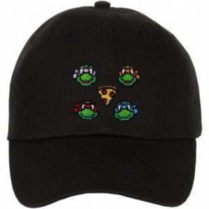 Baseball Caps Floral- Bandana- Animal Skin & Custom Embroidered - Snapbacks - Ninja Turtle Black - CI18I9RDONM $45.65