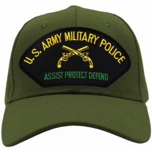Baseball Caps US Army Military Police Hat/Ballcap Adjustable One Size Fits Most (Multiple Colors & Styles) - Olive Green - C8...