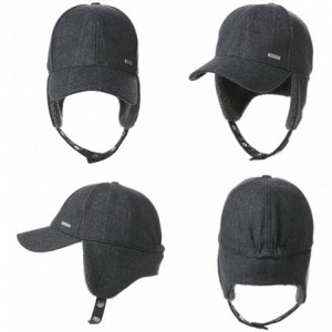 Baseball Caps Wool/Cotton/Washed Baseball Cap Earflap Elmer Fudd Hat All Season Fashion Unisex 56-61CM - 99726_black - CQ18IR...