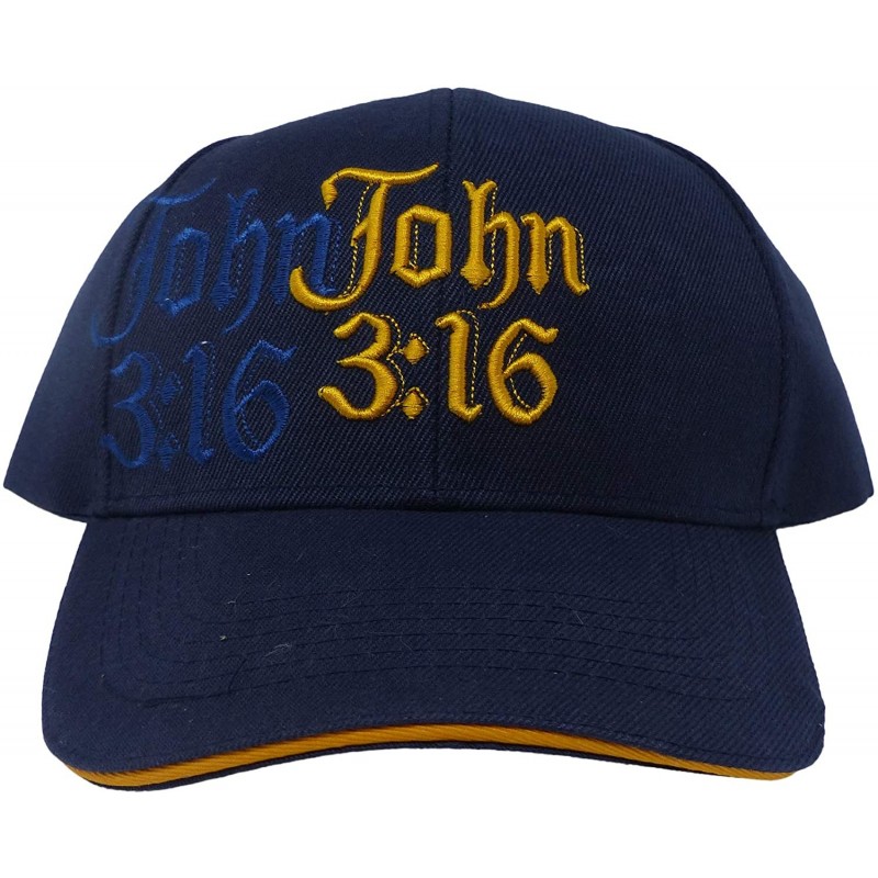Baseball Caps God Hat Jesus Christ Baseball Cap - Religious Christian Gift for Men and Women - John 3-16 - Navy - CU18I0N2D66...