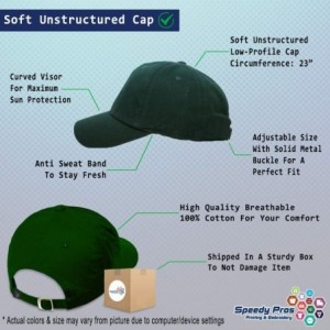 Baseball Caps Soft Baseball Cap Scuba Diving Instructor B Embroidery Dad Hats for Men & Women - Forest Green - CZ18ZEALE42 $3...