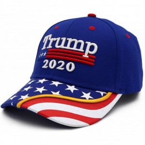 Baseball Caps Donald Trump Hat 2020 Keep America Great KAG MAGA with USA Flag 3D Embroidery Hat - Hat8-blue - C018XL5ACDX $24.33