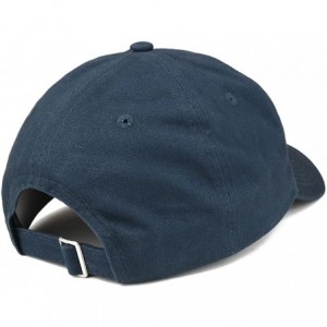 Baseball Caps Bee Embroidered Brushed Cotton Dad Hat Cap - Navy - CF185HMGIAO $33.92