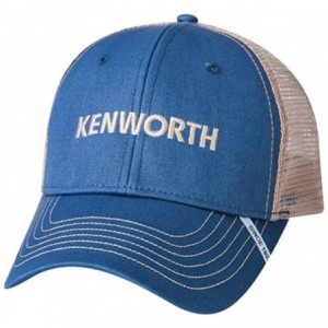 Baseball Caps Kenworth Slate Blue & Tan Mesh Snapback Cap - CP12ENQLY0X $46.96