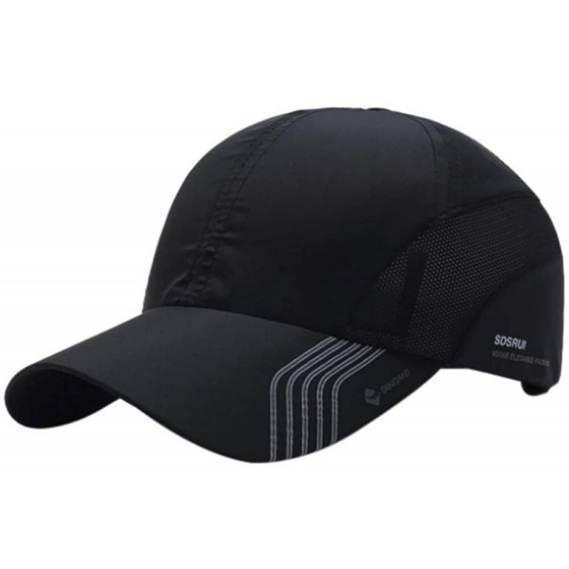 Baseball Caps Croogo Quick Drying Sun Hat UPF 50+ Baseball Cap Summer UV Protection Outdoor Cap Men Women Sport Cap Hat - Bla...