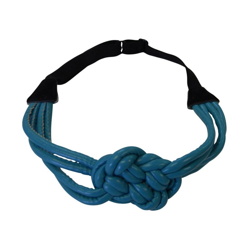 Headbands Turquoise Braided Leather Headwrap Hair Band Elastic Fashion Headband - Turquoise - C711OWH9L13 $20.99